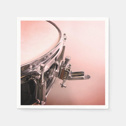 Elegant Snare Drum Music Paper Napkin