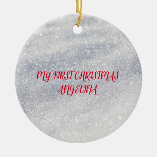 Elegant snow decoration (Front)