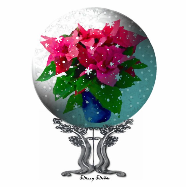 Elegant Snow globe Ornament (Front)