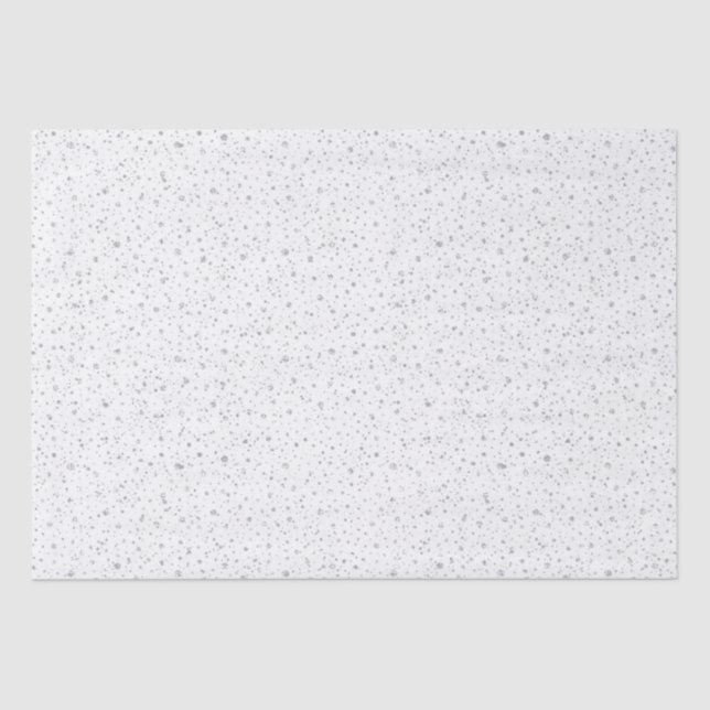 Elegant snowfall Happy Holidays  Tissue Paper (Front)