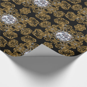 Elegant Snowfall Magical Flakes Unique Christmas Wrapping Paper