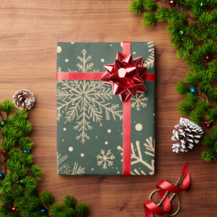  Elegant Snowflake Christmas Wrapping Paper