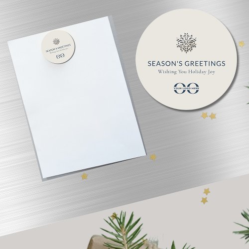 Elegant Snowflake Holiday Magnet