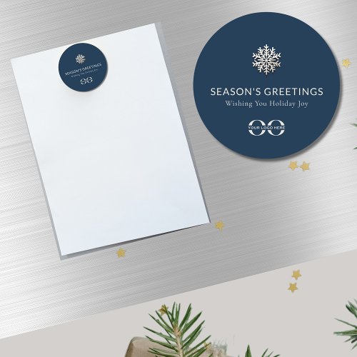 Elegant Snowflake Holiday Magnet