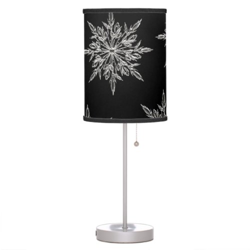 Elegant Snowflake Ice Crystal Xmas Table Lamp