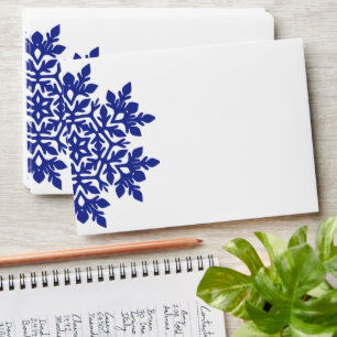 Elegant Snowflake (Midnight) Envelope