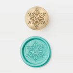 Elegant Snowflake Monogram Christmas Wax Seal Stamp<br><div class="desc">Add your own special touch to this beautiful wax seal stamp featuring your monogram or initial with a delicate snowflake.</div>