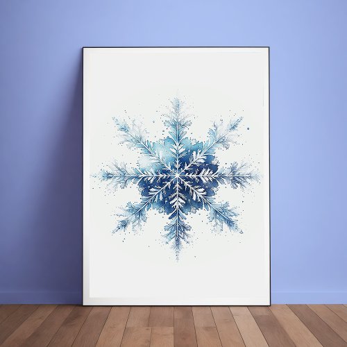 Elegant Snowflake Poster