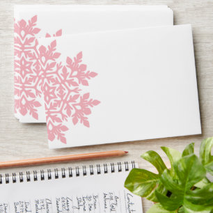 Elegant Snowflake (Sugar Blush) Envelope