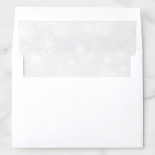 Elegant Snowflake Winter Envelope Liner