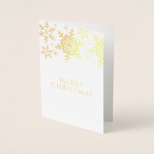 Elegant Snowflakes Christmas Greeting Foil Card