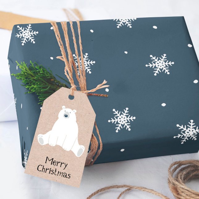 Elegant Snowflakes Christmas  Wrapping Paper (Creator Uploaded)