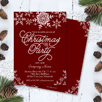 Elegant Snowflakes Company Christmas Party