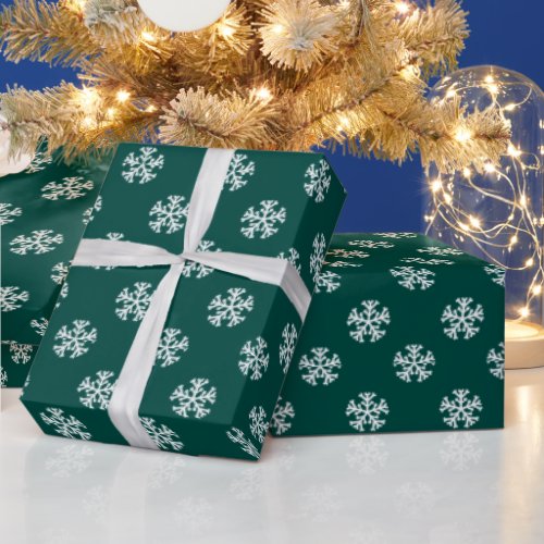 Elegant Snowflakes  Holiday Wrapping Paper