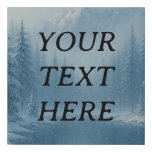 Elegant Snowy Wilderness – Customizable Nature Art Faux Canvas Print