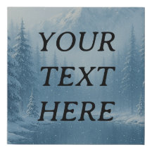 Elegant Snowy Wilderness – Customizable Nature Art