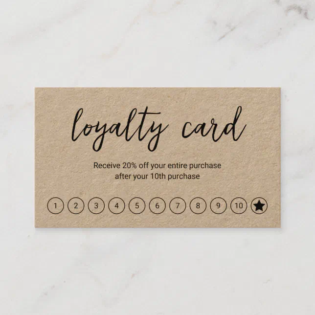 Elegant Social Media Icons QR Code Modern Rustic Loyalty Card Zazzle