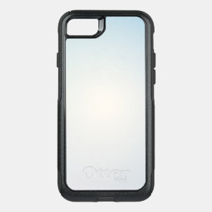 Elegant Soft Blue & White Ombre OtterBox Commuter iPhone SE/8/7 Case