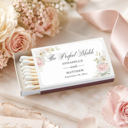 Elegant Soft Blush Roses Wedding Matches