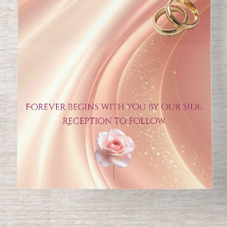 Elegant Soft Blush Wedding Invitation