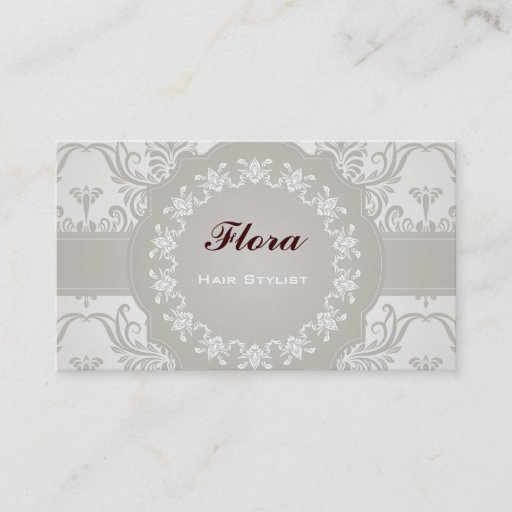 Customizable Elegant Soft Damask Business Card Template
