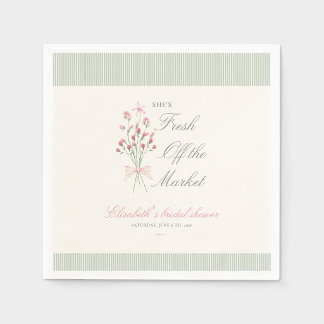 Elegant soft Fresh off the market bridal shower Napkins