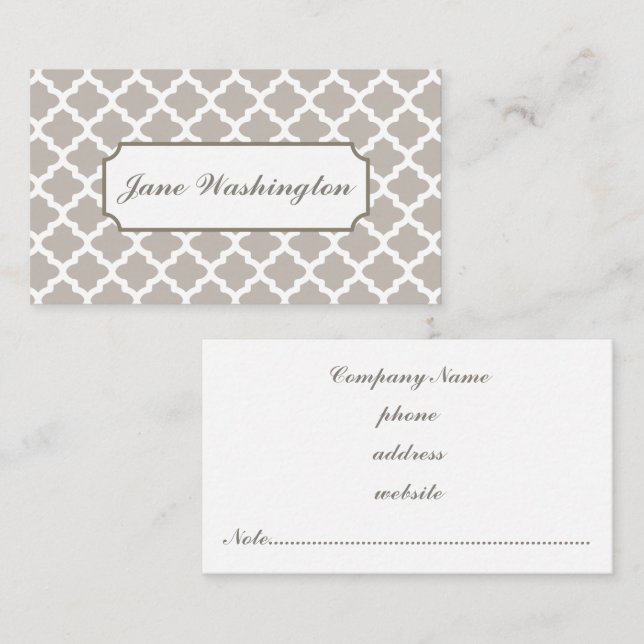Elegant Soft Gray Business Card (Front/Back)
