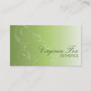 Elegant Soft Green Salon or Spa Business Card