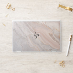 Elegant Soft Greige MarbleMarble HP Laptop Skin