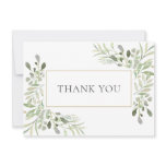 Elegant Soft Leaves Greenery Thank You Elegant Soft Leaves Greenery Thank You