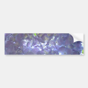 Elegant soft light purple floral purple hydrangeas bumper sticker