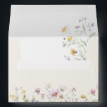 Elegant Soft Pastel Wildflower Botanical Wedding Envelope<br><div class="desc">Elegant  wedding invitation envelope featuring a beautiful watercolor wildflower frame in soft pastels. Perfect for a romantic,  nature-inspired celebration or garden-themed wedding. For customization or additional products featuring this design,  please feel free to contact me.</div>
