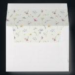 Elegant Soft Pastel Wildflower Botanical Wedding Envelope<br><div class="desc">Elegant  wedding invitation envelope featuring a beautiful watercolor wildflower frame in soft pastels. Perfect for a romantic,  nature-inspired celebration or garden-themed wedding. For customization or additional products featuring this design,  please feel free to contact me.</div>