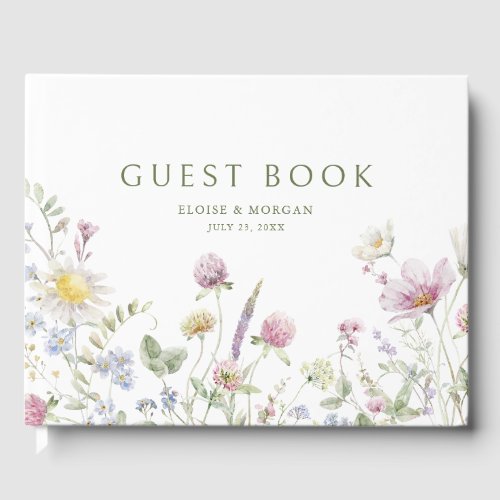 Elegant Soft Pastel Wildflower Botanical Wedding