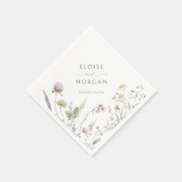 Elegant Soft Pastel Wildflower Botanical Wedding