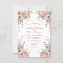 Elegant Soft Pink Floral Garden Wedding