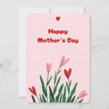Elegant Soft Pink Floral Mother's Day Card