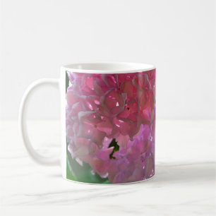 Elegant soft pink florals pink hydrangeas roses coffee mug