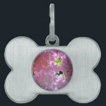 Elegant soft pink florals pink hydrangeas roses pet ID tag<br><div class="desc">Step into a world of timeless romance with our Pink Floral Collection, where shades of blush and rose mingle with hints of ivory, creating a vision of pure elegance. Amidst this enchanting palette, soft pink hydrangeas bloom, their delicate petals whispering tales of love and grace. Let these ethereal blooms infuse...</div>