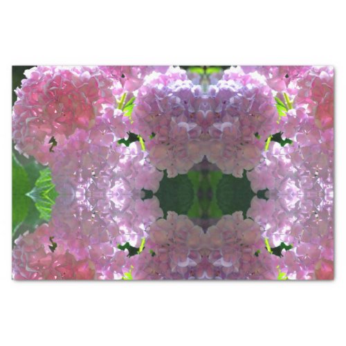 Elegant soft pink florals pink hydrangeas roses tissue paper