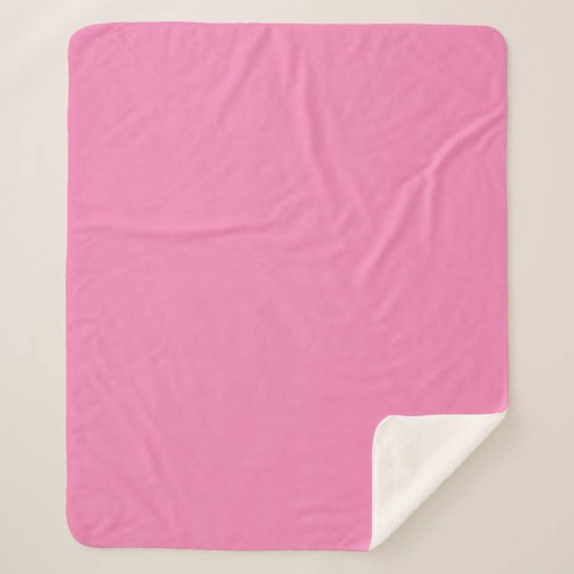 Elegant Soft Pink Throw Blanket - Solid Pastel  (Front)
