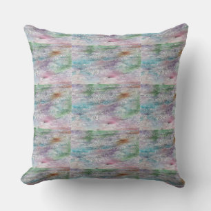 Elegant, soft, warm, pastel painting design Pillow