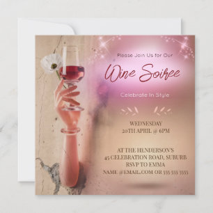Elegant Soiree Cocktail Decoupage Invitation