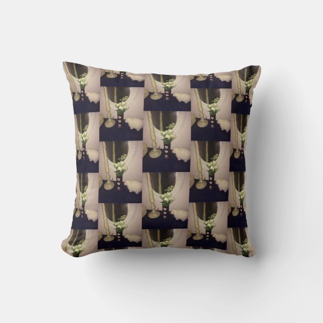 Elegant Soiree Throw Pillow (Front)