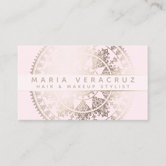 Elegant Solar Mandala Businesscards Business Card (Front)