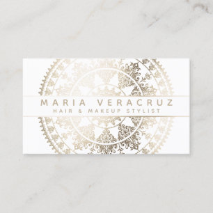 Elegant Solar Mandala Businesscards - Custom Color Business Card
