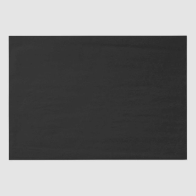 Elegant Solid Black Tissue Paper (Front)