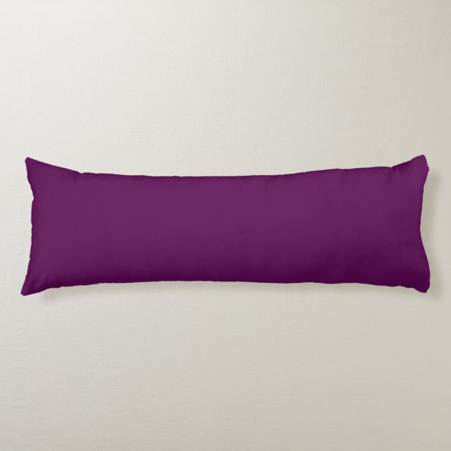 Elegant Solid Plum - Body Pillow (Front)