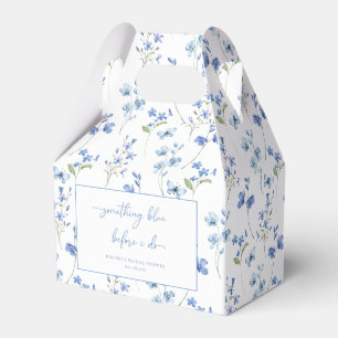 Elegant Something Blue Before I do Bridal Shower Favor Boxes