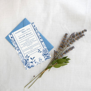 Elegant Something Blue Before I Do Bridal Shower Invitation